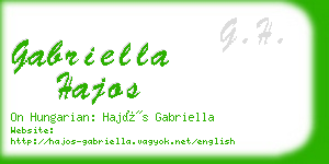 gabriella hajos business card